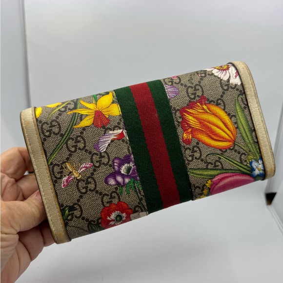 Gucci GG Supreme Ophidia Flora Continental Wallet 21446 - Picture 2 of 10